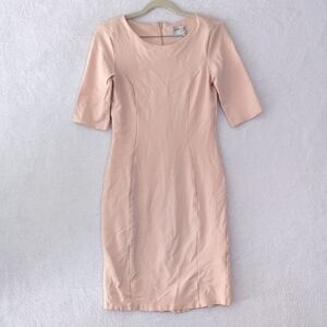 Yellowberry x Mikarose Women's Pink Modest Pencil Dress Size‎ S